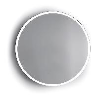 Bertocci  Зеркало D90, в стальной раме, с сенсорным включением. Цвет рамы белый матовый