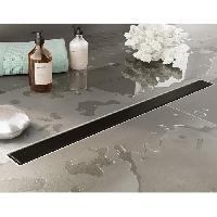 Plumberia Selection Трап душевой PS MODULAR 4x80 2устор. накладка из нерж.стали, основа из пластика 50мм,40л/мин, черн.матов.