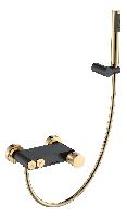 Смеситель STICK для ванны BLACK TOUCH GOLD