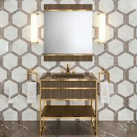 OASIS SQUARE Полотенцедержатель-кольцо, цвет золото