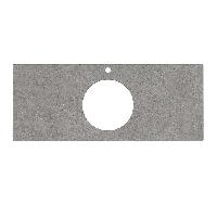 Kerama Marazzi Столешница из керамогранита для накладных раковин Фондамента 120, серая