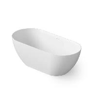 DEA DESIGN Edge Ванна отдельностоящая 160x75xh56 см, материал: Solid Surface искуственный камень, цвет: White №18