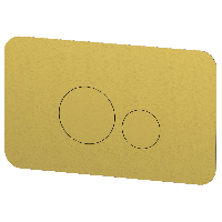 Кнопка смыва Remer RB810BG, золото брашированное