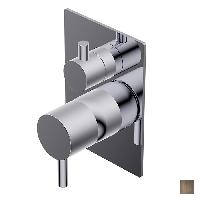 Ritmonio Diametro35 S Смеситель встраиваемый однорычажныйr, для ванны/душа, внешняя часть, цвет: Brushed Dark Bronze