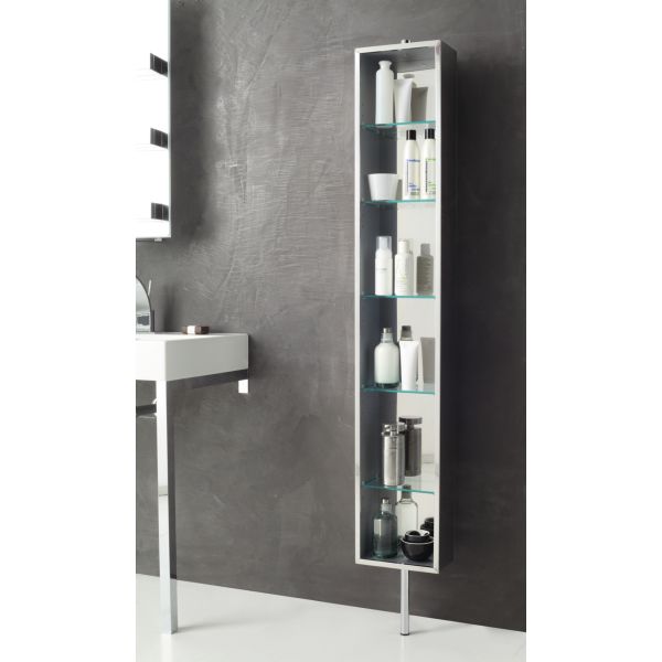 Stil Haus, поворотная колонна на ножке с зеркалом из нержавеющей стали 