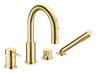 Смеситель врезной на борт ванны UNO Gold