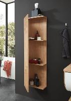 Puris Rounds, средний шкаф (1 дверь) 400 мм левый, цвет белый высокоглянцевый