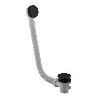 Fima Carlo Frattini Complementi Bagno Слив-перелив для ванны, с донным клапаном click clack, цвет: чёрный матовый