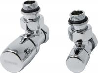 Cordivari, комплект клапанов "Kristal" без термостатической головки для м/п труб, цвет хром