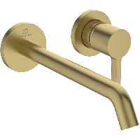 Ideal Standard Joy Cмеситель для раковины, встраиваемый, излив: 22.5см, без комплектом №1 A1313NU, цвет: PVD Brushed Gold