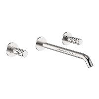 CISAL X32 Смеситель для раковины на 3 отв, цвет Brushed Stainless Steel