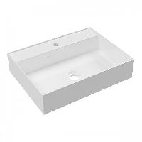 Alice Hide Раковина 60x45хВ13,5, подвесная, с отверстием под смеситель, белый глянцевый