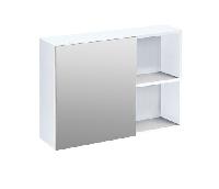 Oristo Opal, зеркальный шкаф левый 80x15xh55 см, цвет белый глянец