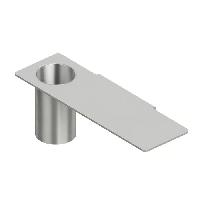 QuadroDesign Аксессуары QA1602AS Полка с держателем зубных щеток, цвет Brushed Stainless Steel