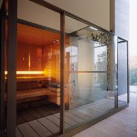 Effegibi Logica Spa Сауна&Хаммам 373x171h217см, угловая SX, цвет: White Cloud