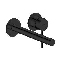 Duravit Circle Смеситель для раковины из стены , излив 200 мм, в комплекте со скрытой частью, черный матовый (Спец.цена из наличия)