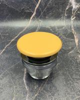 White Ceramic, донный клапан CLICK CLACK с керамической накладкой, цвет оранжевый матовый