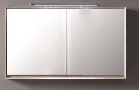 IBX LUXOR, зеркальный шкаф 100 см, 2 двери, цвет белый глянцевый лак