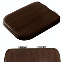 Kerasan Waldorf Сиденье для унитаза, цвет noce/хром, микролифт