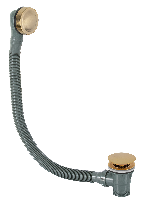 Слив-перелив click-clack для ванны Remer 96PCCBG, золото брашированное