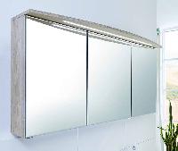 Puris Vuelta, зеркальный шкаф с LED подсветкой 1200 мм, цвет белый высокоглянцевый