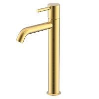 NEMO NM-2312BG Смеситель для раковины с донным клапаном BRUSH GOLD