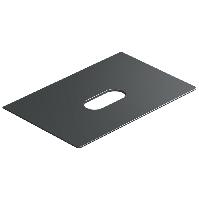 Catalano Столешница керамическая 75x50, с отверстием , цвет черный матовый