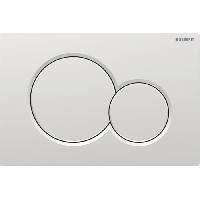 Geberit Sigma01 Клавиша для двойного смыва, круглая: Матовый хром / легкоочищ. покр. (замена 115.770.46.5)