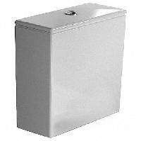 Duravit DuraStyle Бачок с механизмом двойного смыва, хром, 6/3л., для подключения справа или справа 390x170мм, Цвет: Белый