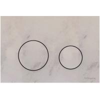 TECEspring Панель смыва плоская,из искусственного камня,с круглыми кнопками, Песочно-бежевый