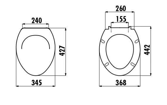 CREAVIT Крышка дюропласт с микролифтом (съемная) CINAR KC4020 