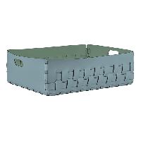 ADJ Корзинка Bottega, 60x50xH20 см., цвет: небесный/эвкалипт