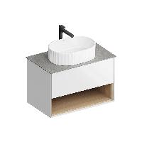 Kerama Marazzi Тумба PLAZA Modern подвесная 80 белый 1 ящик + полка