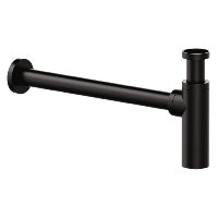 Сифон 1”1/4 Daniel A75011415, чёрный матовый