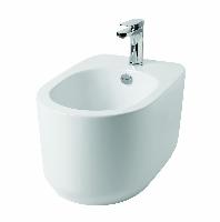 Hidra Gio, подвесное биде c крепежом, 55x36,5x29,5h см, цвет черный матовый