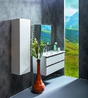 Тумба CAPOLDA 100 белая + ручка дерево