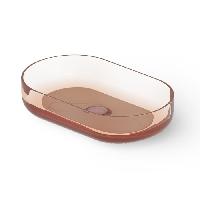 DEA DESIGN Раковина настольная 550х340хh120 мм, цвет brown copper