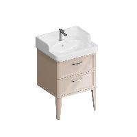 Kerama Marazzi Тумба POMPEI напольная с 2 ящиками 60, камео бежевый глянцевый (замена PO.N.60.2\CAM)