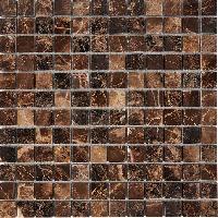 pixmosaic PIX 217 Dark Emperador, чип 23x23 мм, сетка 305х305x6 мм, Полированная