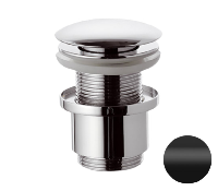 Донный клапан без перелива 1”1/4 Remer 904CC2114NO, черный матовый