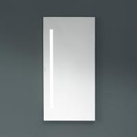 Burgbad Yumo Зеркало с подсветкой 400х800х38 мм , сенсорный выкл.,корпус алюмин оптика, левое