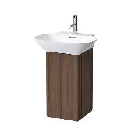 Laufen INO Тумба под раковину 810302, 320х340х605мм, с 1 дверцей, с сифоном, с 4 полками, DX, цвет: темный орех (СПЕЦЕНА-Акция!)