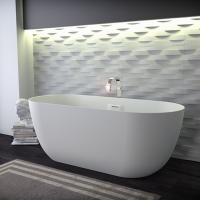 KNIEF Lotus Selected Ванна отдельност. Stone 170х75х63см, с щелев.перелив/Click-Clack, без ручек, цвет: бел.мат (СПЕЦЦЕНА на 2 ванны из прих)