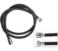 Шланг для душа ПВХ 200 см Remer 332CNNY200, черный