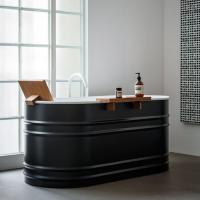 Agape Vieques Ванна отдельностоящая 150х72.6х67.5 см, цвет: темно-серая