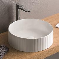 Artceram MILLERIGHE Раковина накладная,Ø44,5хh14,5см, без отв под смеситель, без перелива, цвет: белый матовый