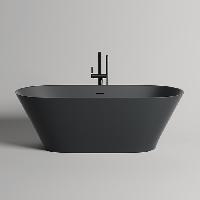 Salini MONA Ванна отдельностоящая 1800×800×595мм, донный клапан "Up&Down", сифон,  слив-перелив, мат-л: S-Stone, матовый, RAL1016. Фурнитура: RAL9011