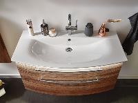 Puris Speed, раковина керамическая с LED подсветкой 1000 мм, цвет белый