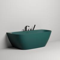 Salini Sofia Wall Ванна пристенная 1800х850х610мм, донный клапан, сифон,  слив-перелив, мат-л: S-sense  , фурнитура и цвет ванный RAL602