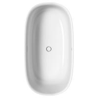 Duravit Zencha Ванна отдельн. 1600 x 850 mm, с бесш. панелью и опорной рамой, с 1 накл. спинки, с нажимным клапаном, DuroCast® Plus белый матовый
